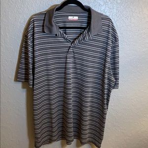Grand slam polo grey xxl grey/wht/blk striped